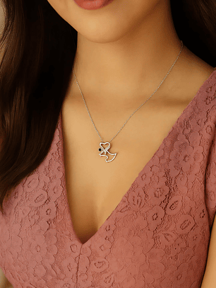 Collar Perrito Calado Plata 925