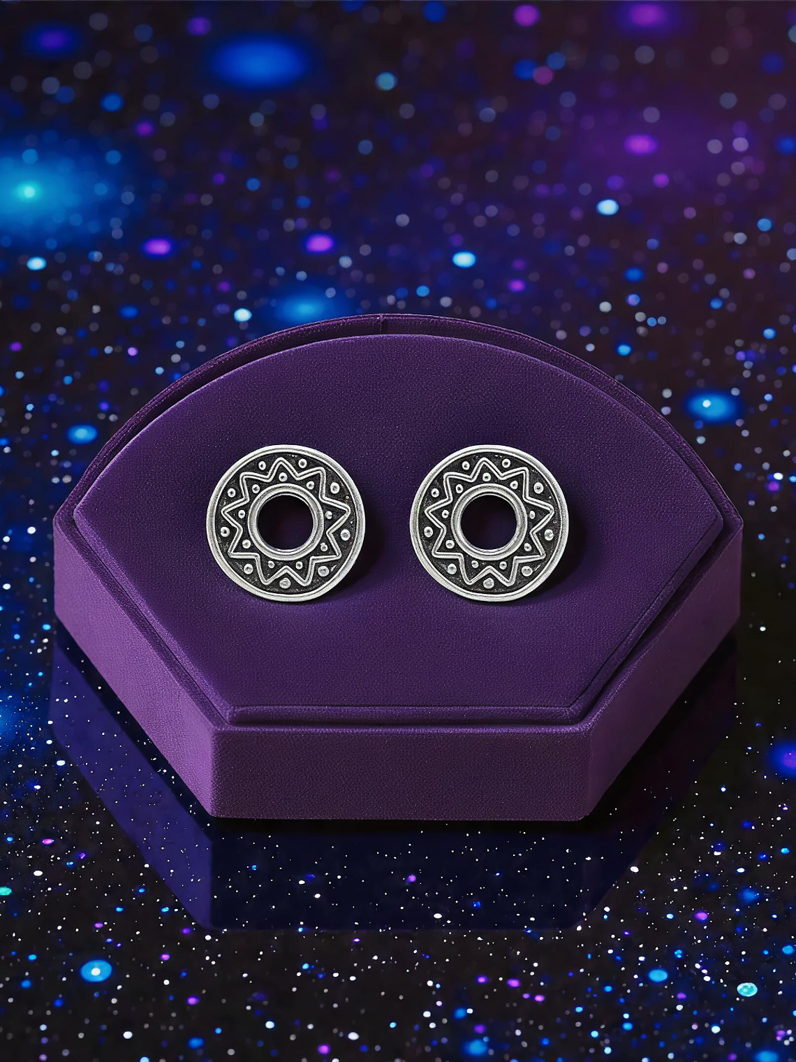 Aros Sol Étnico Plata 925 1