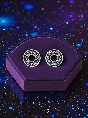 Aros Sol Étnico Plata 925