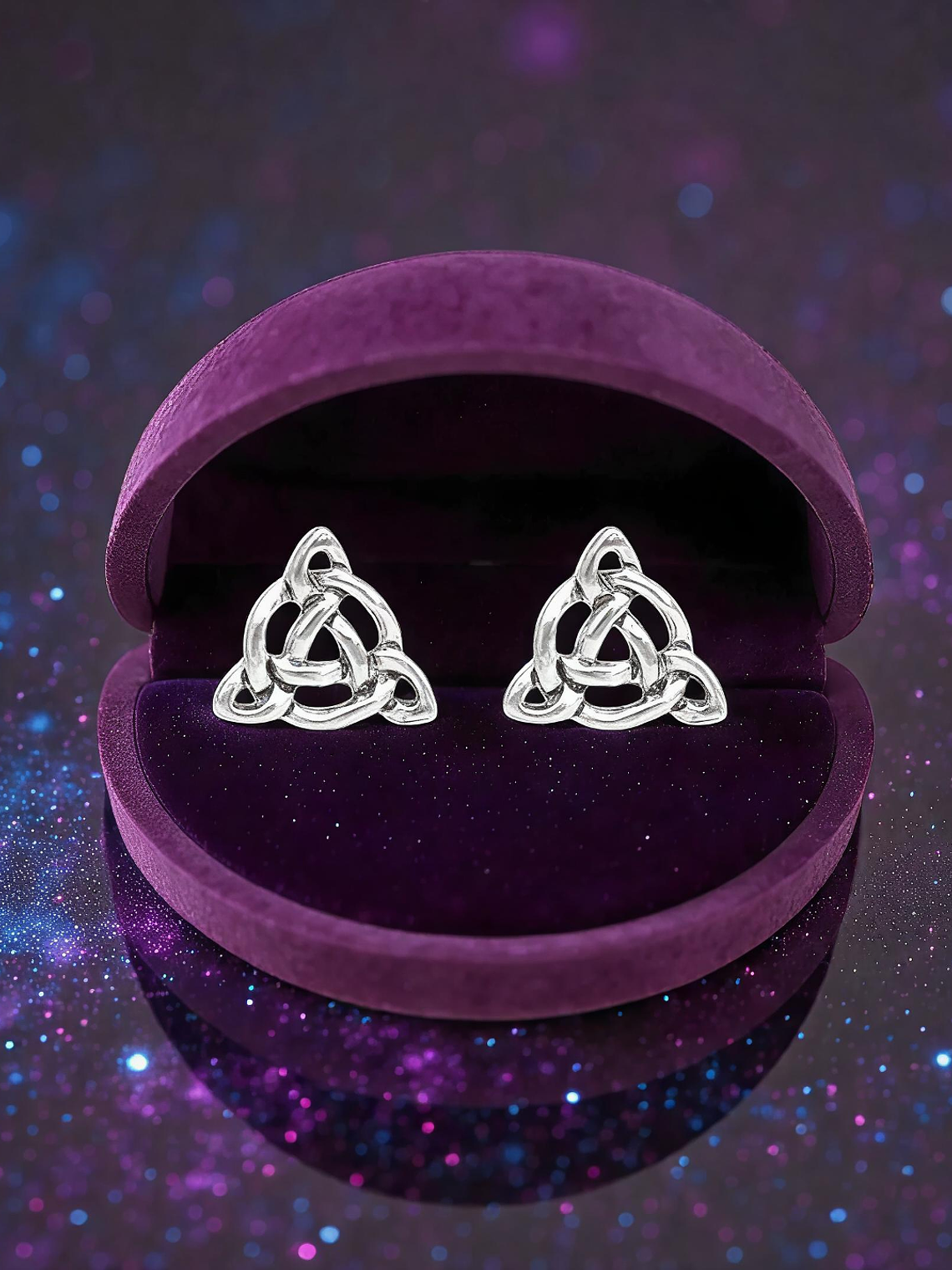 Aros Triqueta Celta Plata 925 1