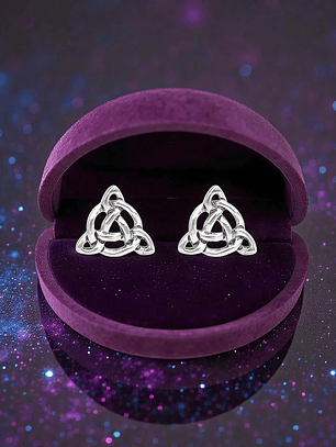 Aros Triqueta Celta Plata 925