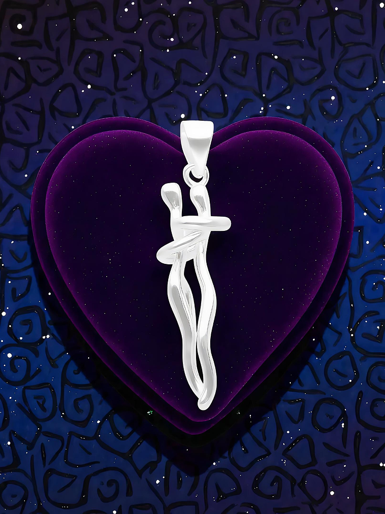 Colgante Abrazo Eterno Plata 925 1