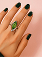 Anillo Peridoto Marquise Plata 925 - Miniatura 2