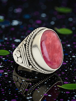 Anillo Raíz Rubí Balinés Plata 925