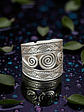 Anillo Espirales Ajustable Plata 925 - Miniatura 1