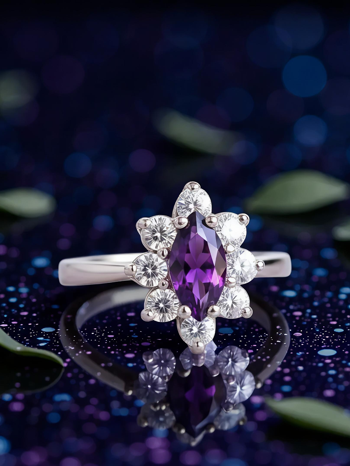 Anillo de Plata Lady Clásico Marquise Plata 925 3