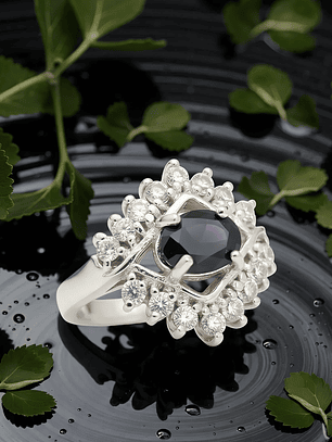 Anillo Noche Estrellada Plata 925