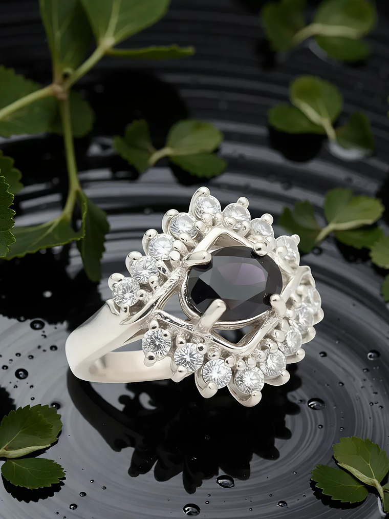 Anillo Noche Estrellada Plata 925 1