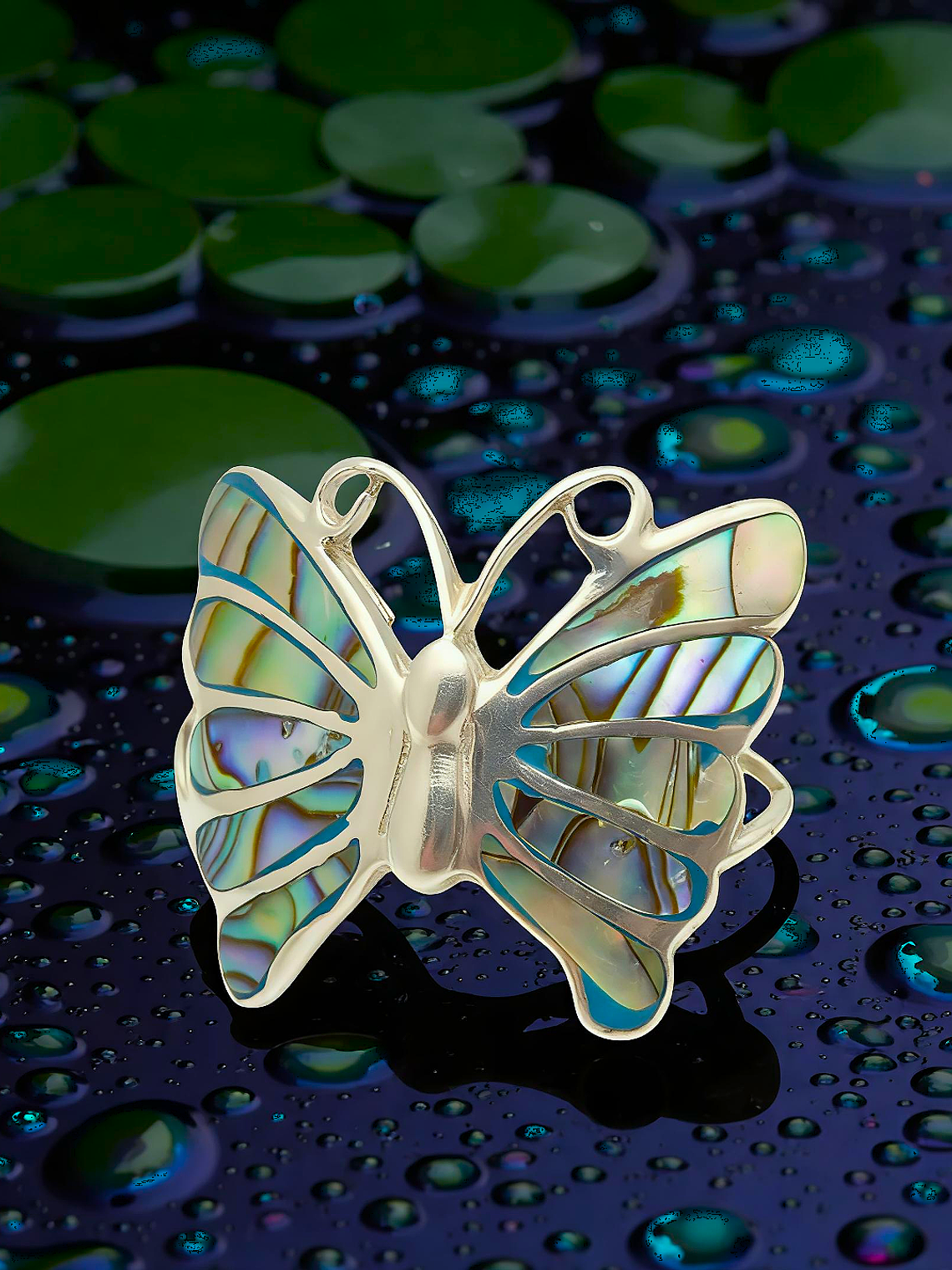 Anillo Mariposa Abulón Plata 925 1