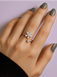Anillo Flor Ajustable Plata 925 - Miniatura 2
