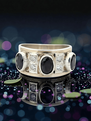 Anillo Plata 925 con Lámina de Oro 