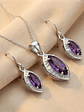 Conjunto Marquise Amatista Plata 925 - Miniatura 2