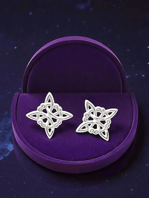 Aros de Plata 925 Nudo Celta