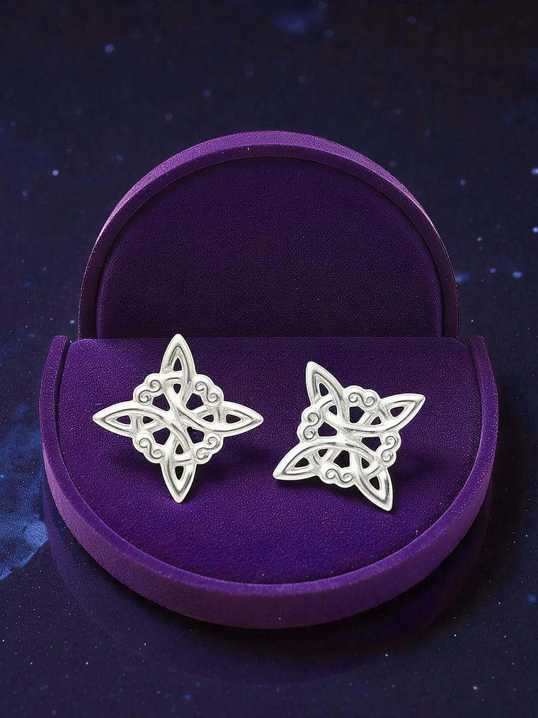 Aros de Plata 925 Nudo Celta 1