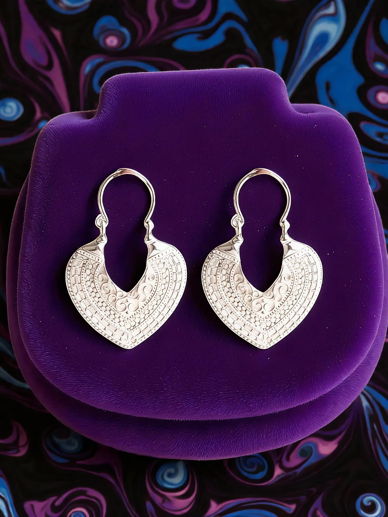 Aros Corazón Étnico  1