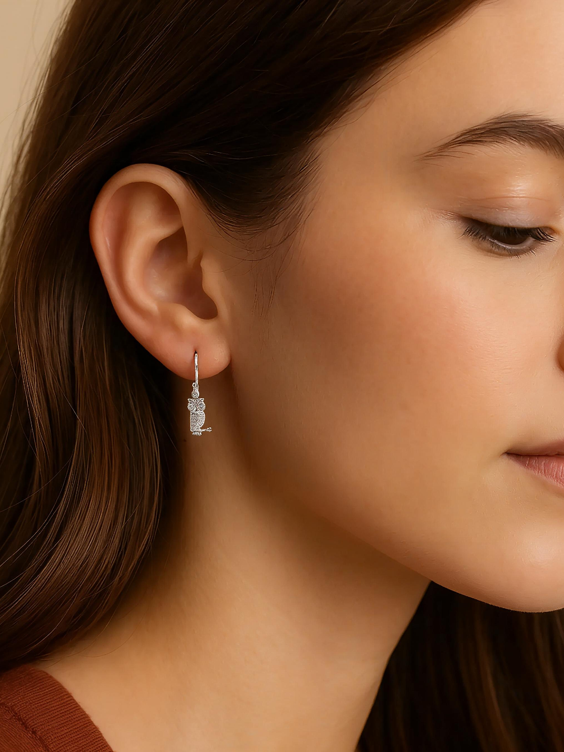 Aros de Plata Búho  2