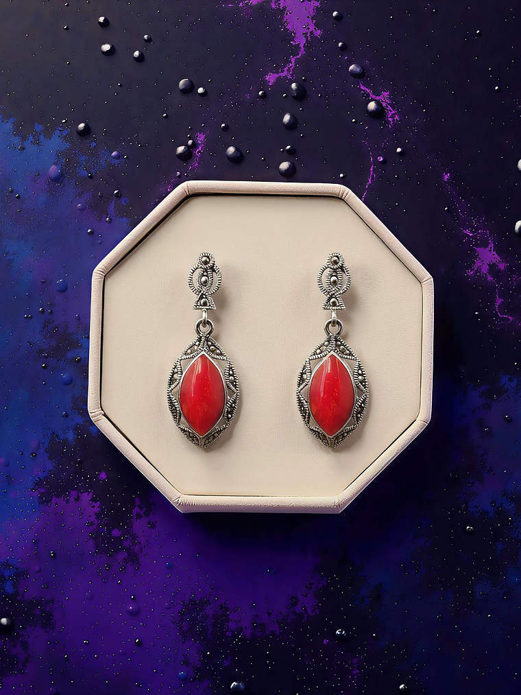 Aros Piedra Cornalina Natural 1