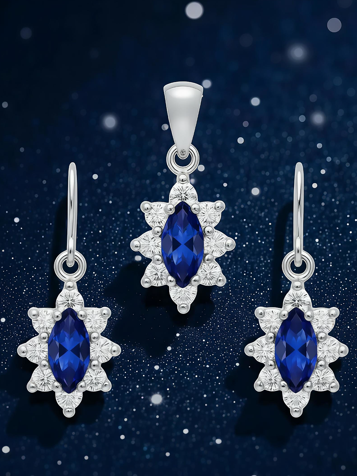 Conjunto Lady Marquise Plata 925 7