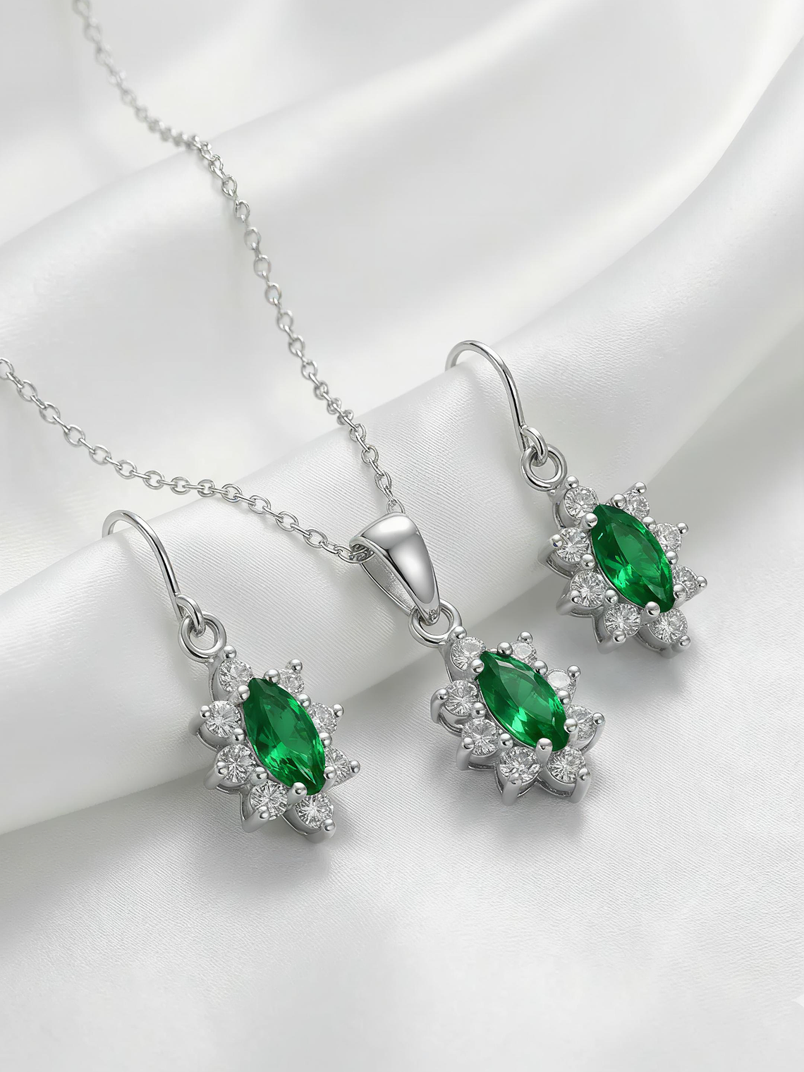 Conjunto Lady Marquise Plata 925 2