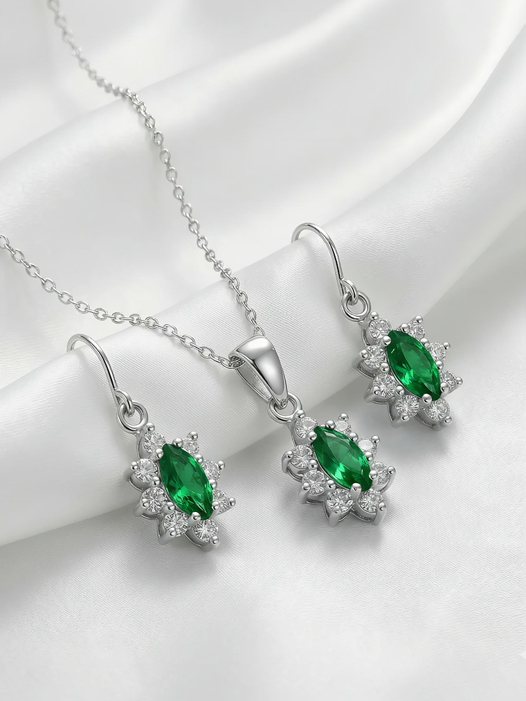 Conjunto Lady Marquise Plata 925 2