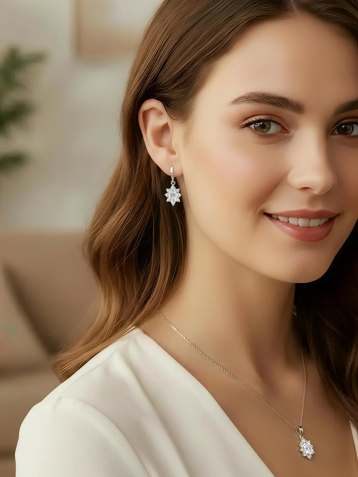 Conjunto Lady Marquise Plata 925 6