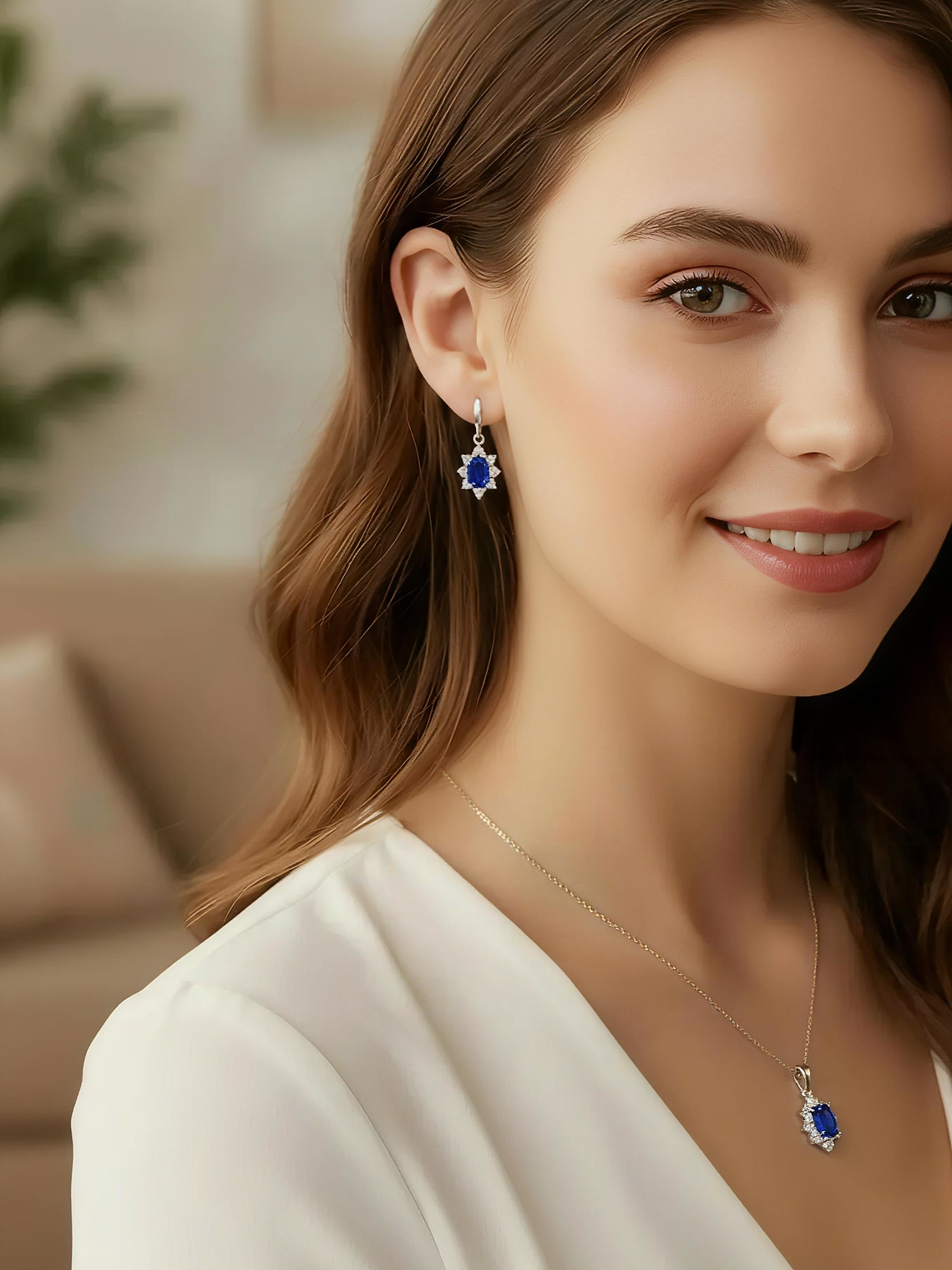 Conjunto Lady Marquise Plata 925 9