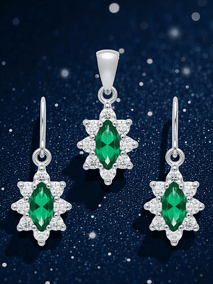 Conjunto Lady Marquise Plata 925