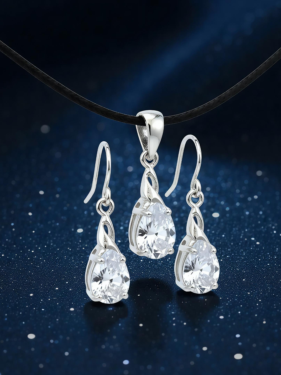 Conjunto Gota de Luz Plata 925 2