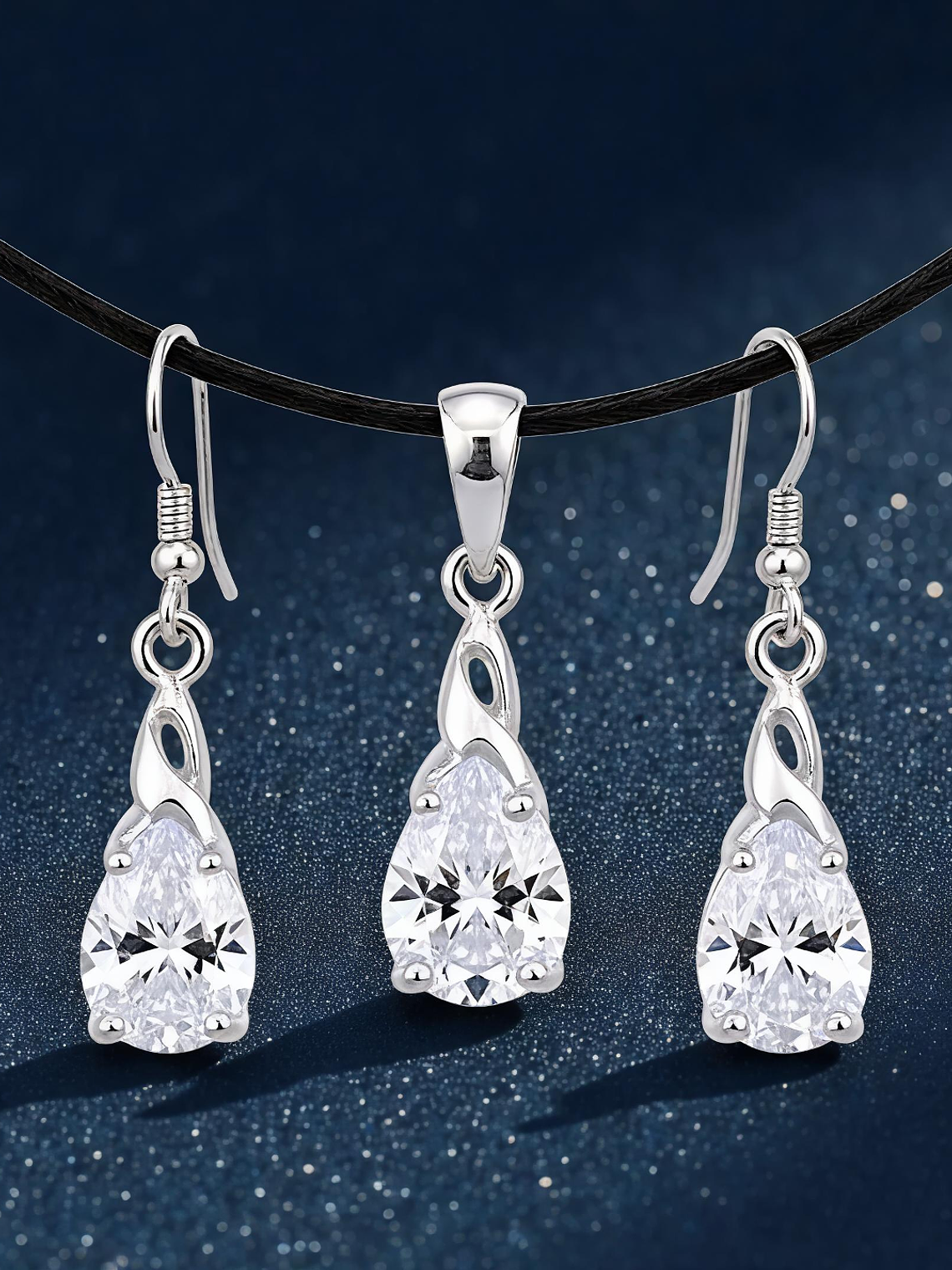 Conjunto Gota de Luz Plata 925 1