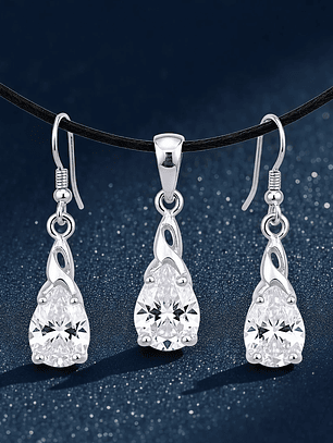 Conjunto Gota de Luz Plata 925