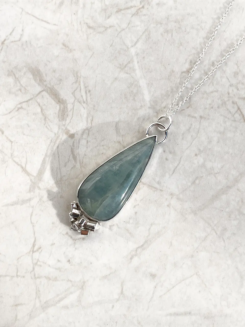 Collana Safdie XL in acquamarina 3 3