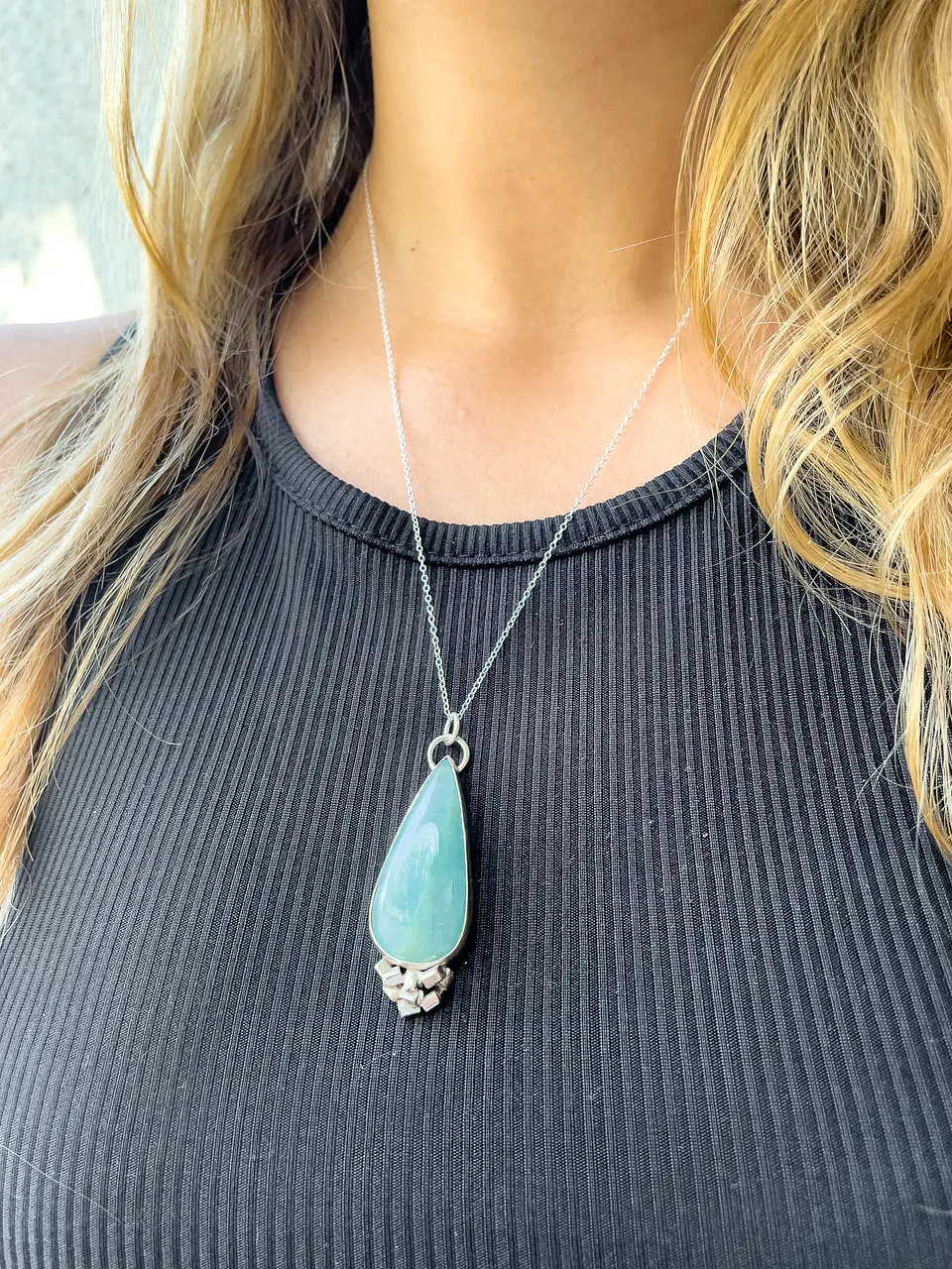 Collana Safdie XL in acquamarina 3 4