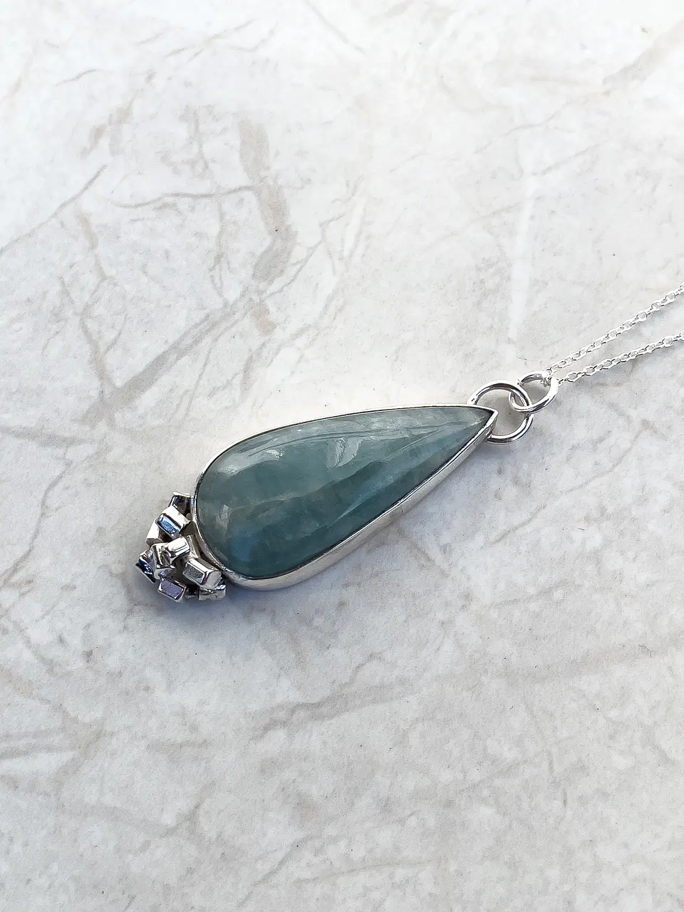 Collana Safdie XL in acquamarina 3 5