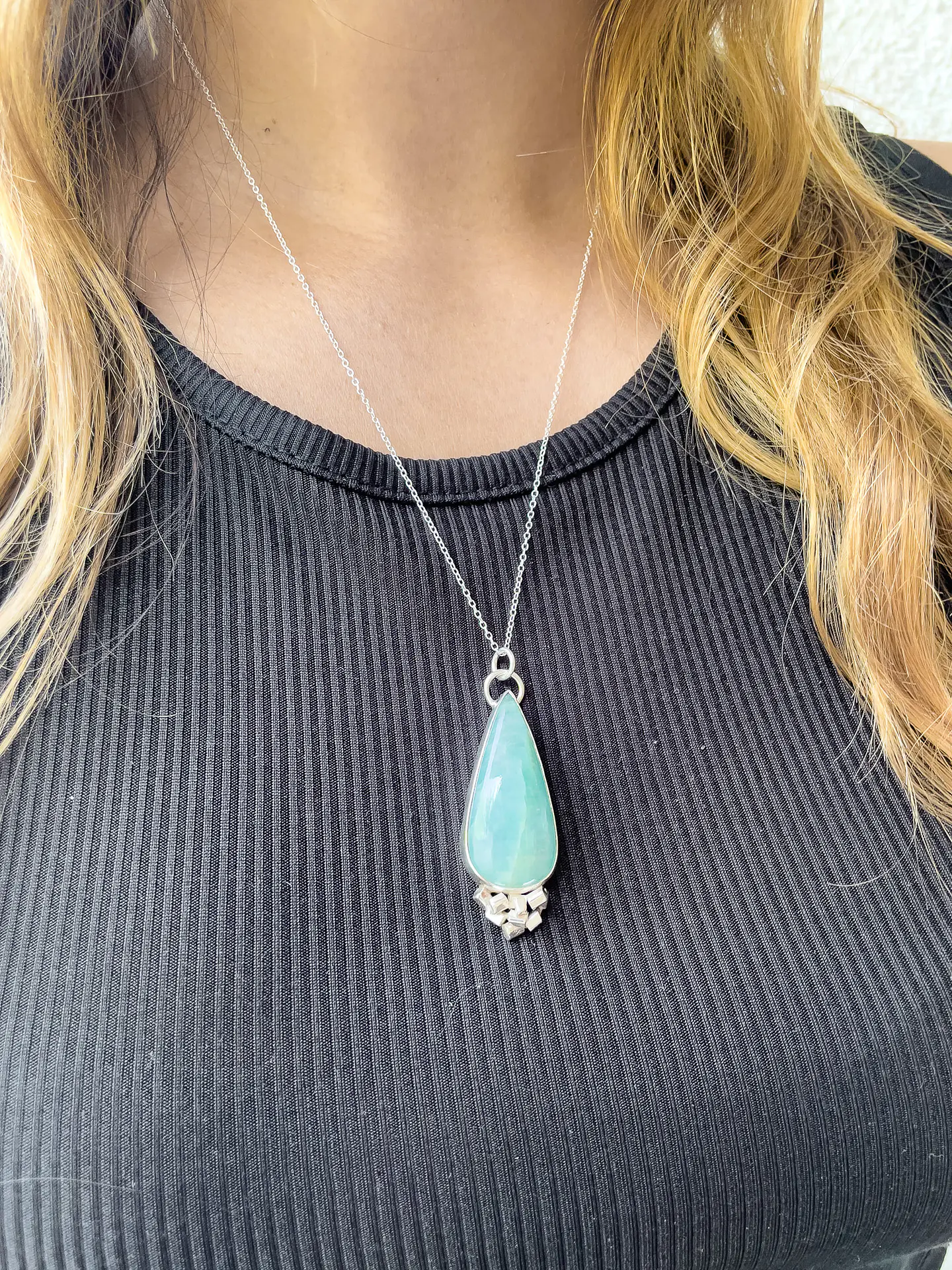 Collana Safdie XL in acquamarina 3 6