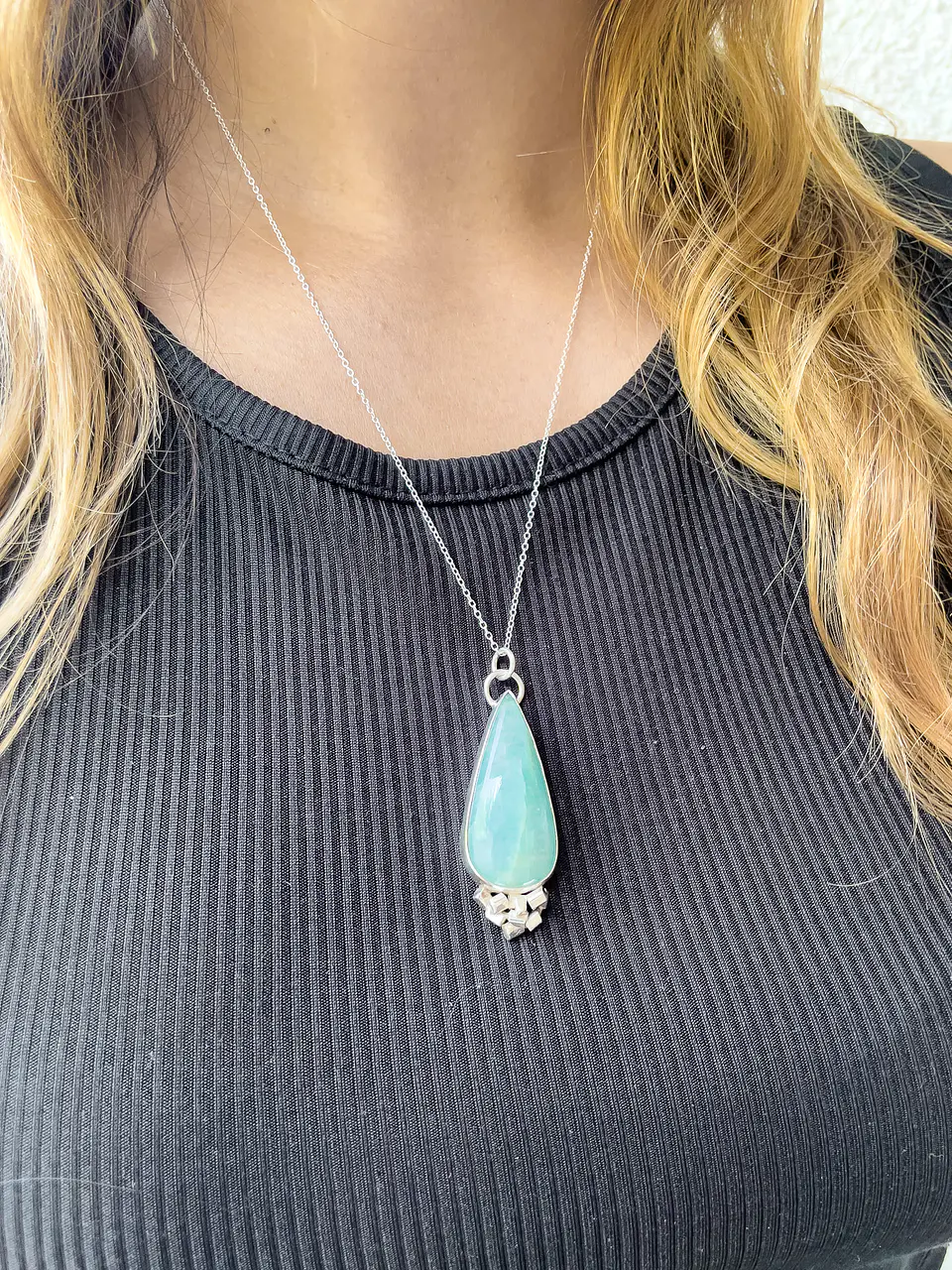 Collana Safdie XL in acquamarina 3 6