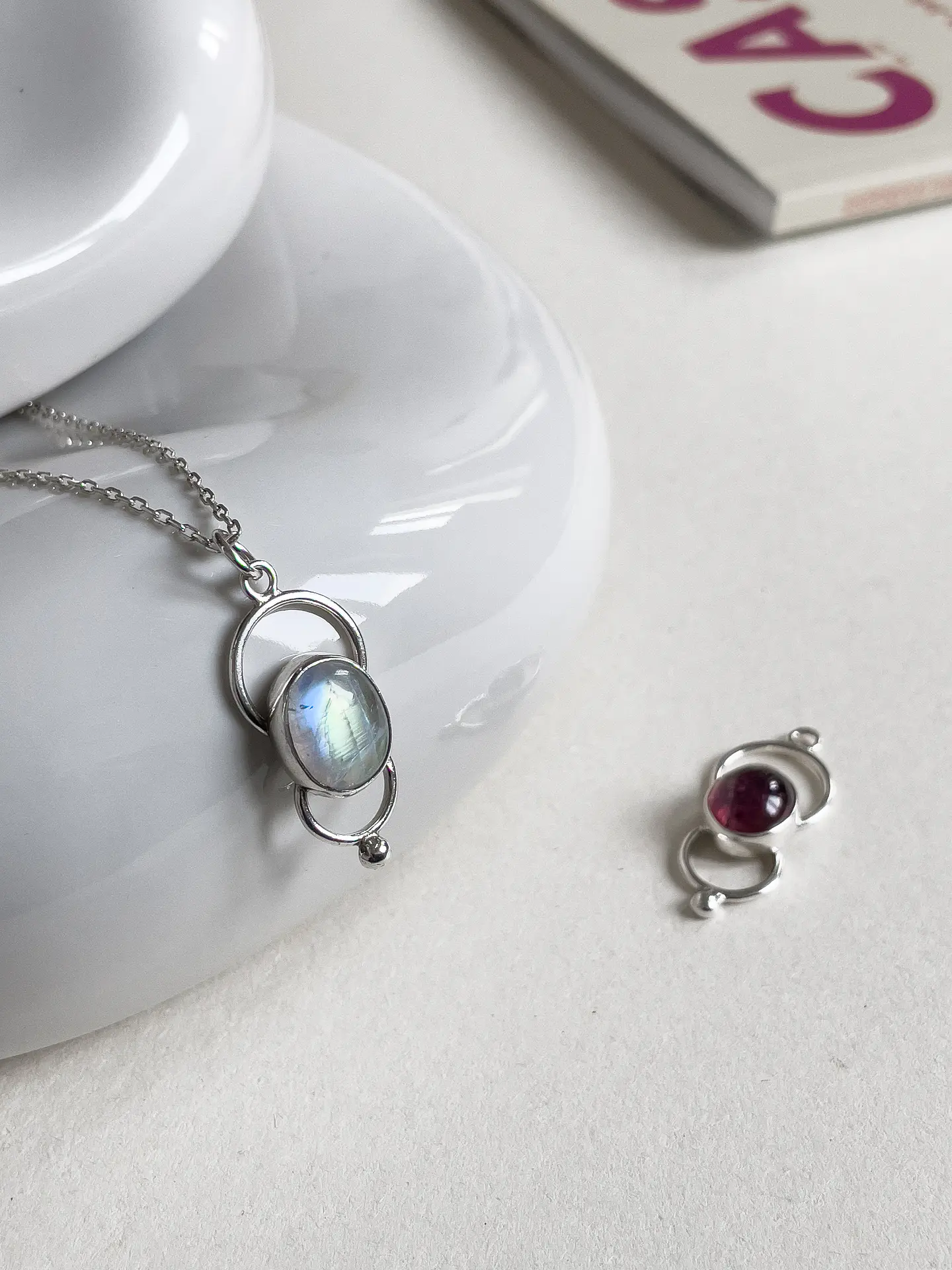 Collar Margarete Ovalado (piedra a elección) 3