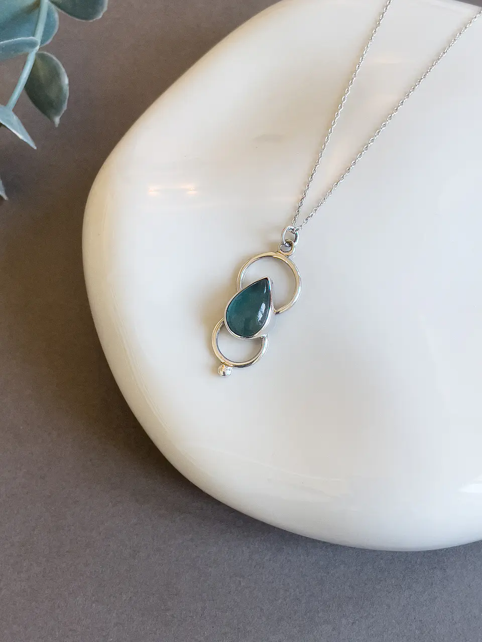 Collar Margarete Gota (piedra a elección) 4
