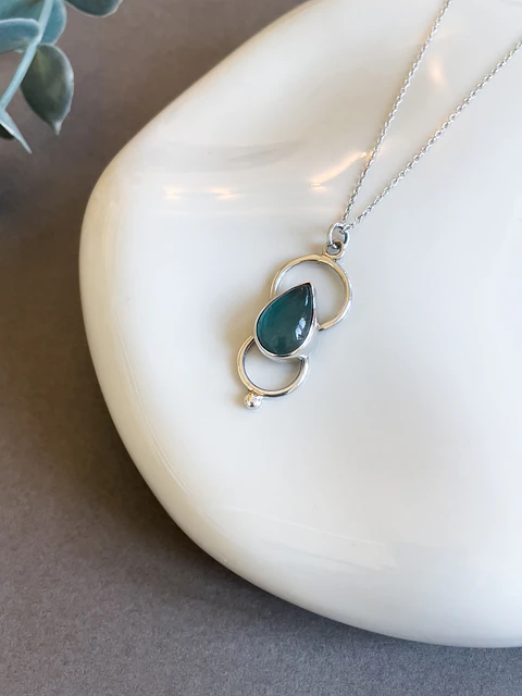 Margarete Drop Necklace (stone of your choice)