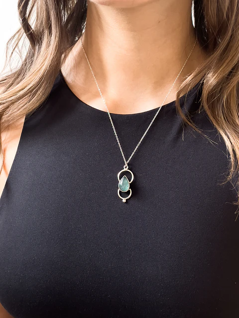 Margarete Drop Necklace (stone of your choice)
