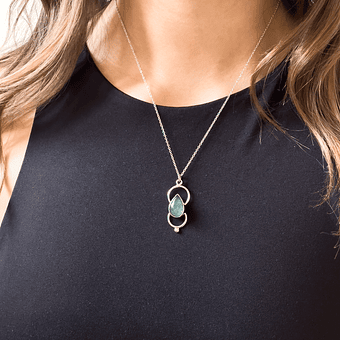 Margarete Drop Necklace (stone of your choice)