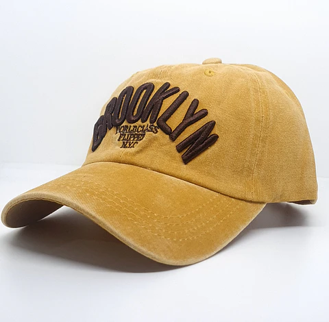 Jockey bordado BROOKLYN amarillo
