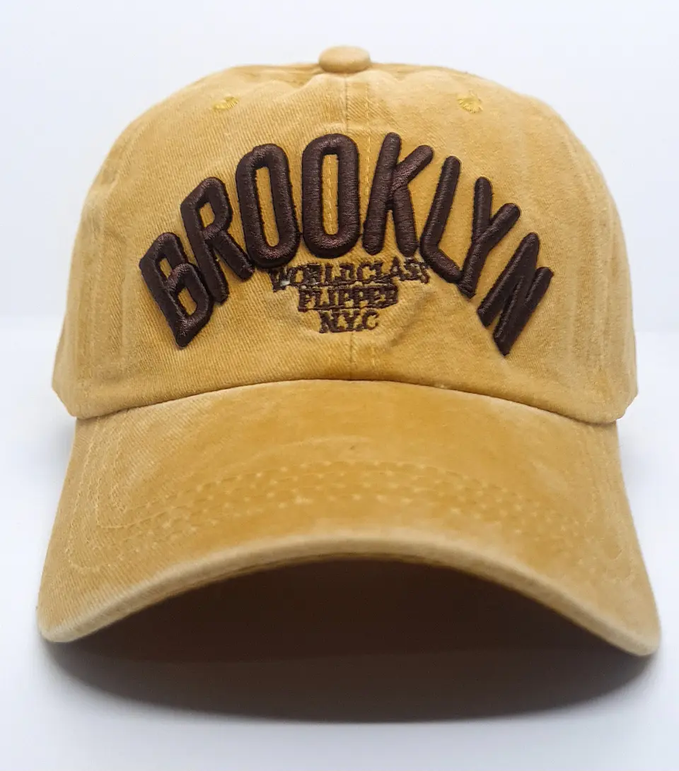 Jockey bordado BROOKLYN amarillo 2