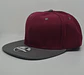 Jockey 6 Panel, visera plana, burdeo/gris - Miniatura 1