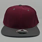 Jockey 6 Panel, visera plana, burdeo/gris - Miniatura 2