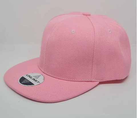 Jockey 6 Panel, visera plana, rosado
