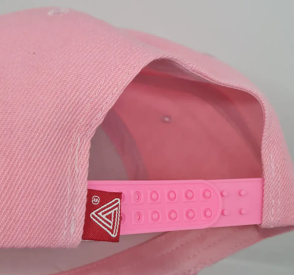 Jockey 6 Panel, visera plana, rosado 3