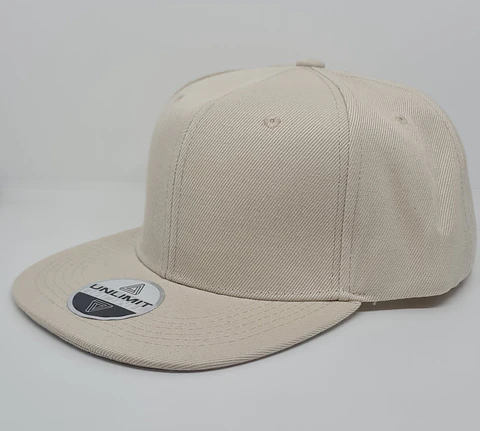 Jockey 6 Panel, visera plana, beige