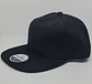 Jockey 6 Panel, visera plana, negro - Miniatura 1