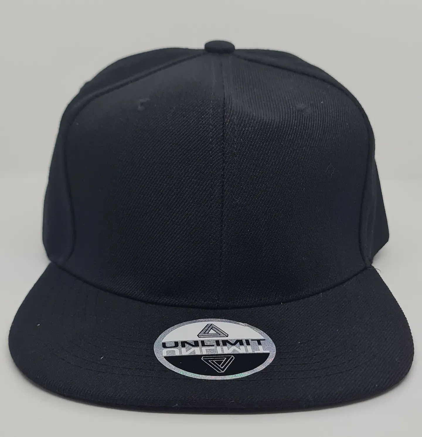 Jockey 6 Panel, visera plana, negro 2
