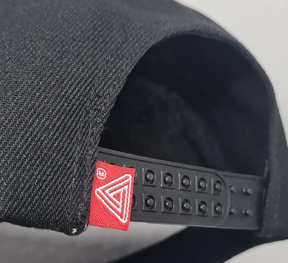 Jockey 6 Panel, visera plana, negro 3